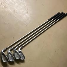 Hawk White RH Iron Set 4 Clubs 5 6 8 9 Steel Shafts Silver/Black