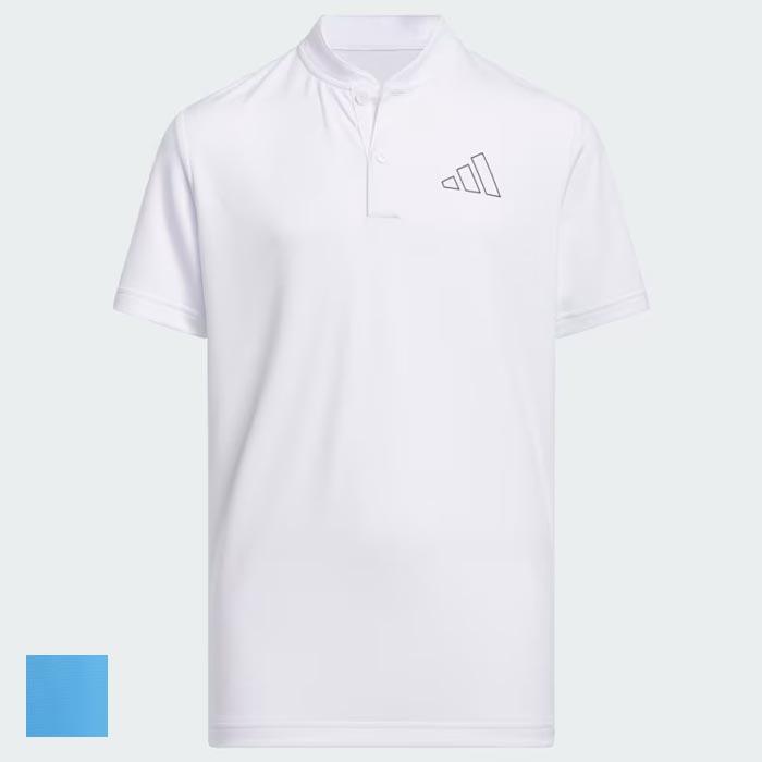 adidas HEAT .RDY Sport Collar Polo Shirt Kids L/Blue Burst