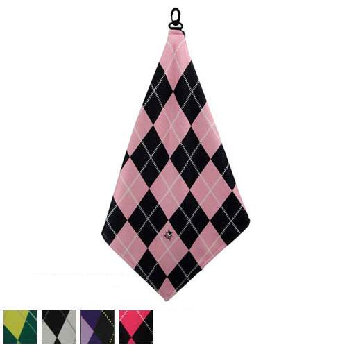 BeeJos Argyle Microfiber Towels Pink Diamond Hot Pink Argyle