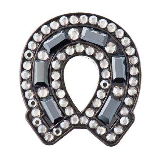 Bonjoc Ladies Horse Shoe Black Ball Marker Horse Shoe Gold