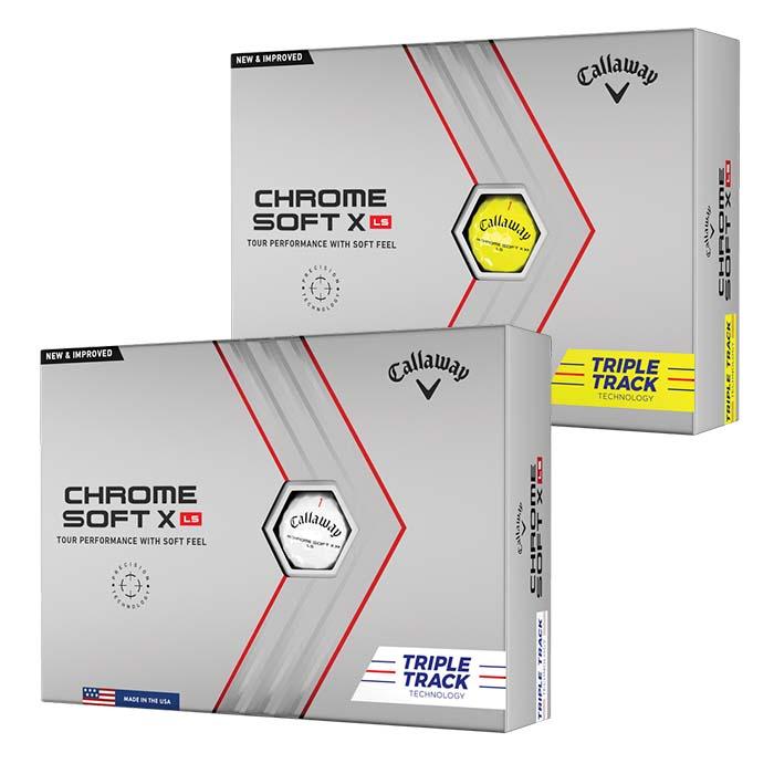 Callaway Chrome Soft X LS Triple Track 22 Golf Ball Yellow (Sleeve/3 Ball Pack)