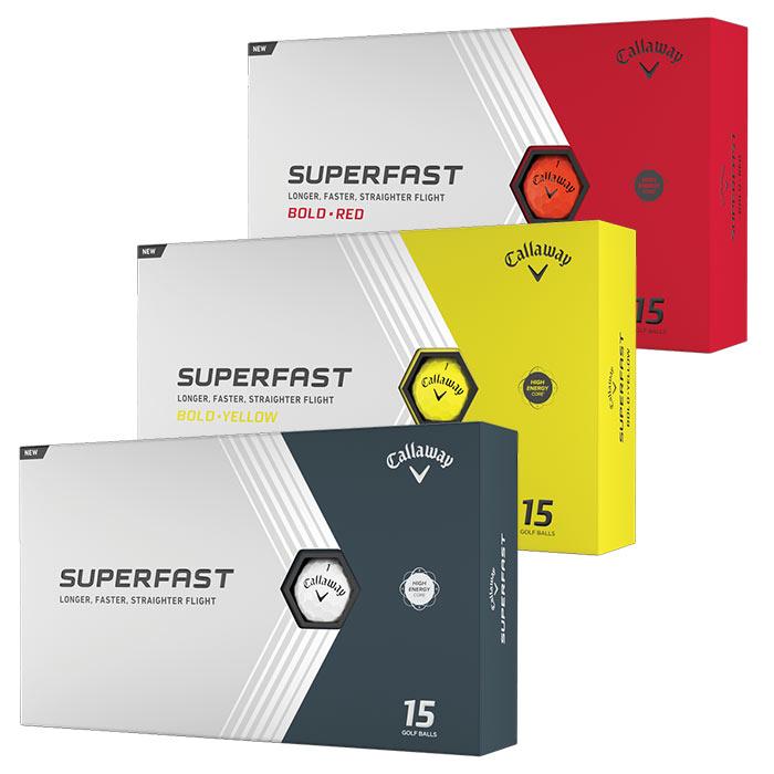 Callaway Superfast 15-Pack Golf Balls Bold Yellow