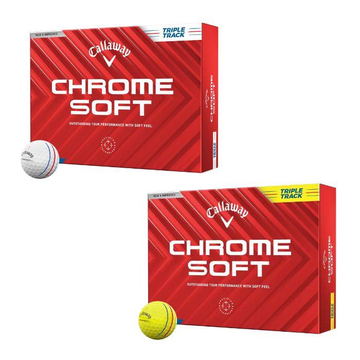 Callaway Chrome Soft Triple Track Golf Ball White