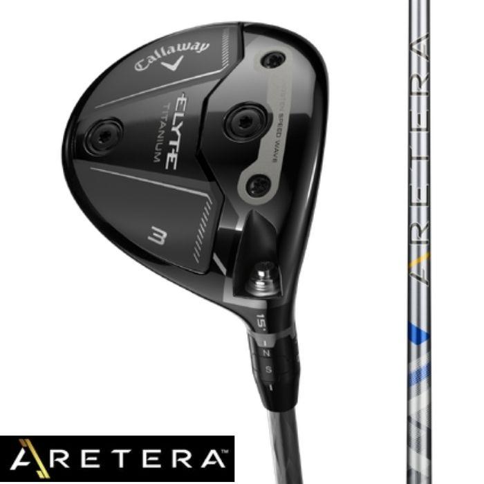 Callaway ELYTE Ti Fairway Wood w/ARETERA Shaft RH/3W/15/ARETERA EC1 Blue FW 75 graphite (Standard)/S