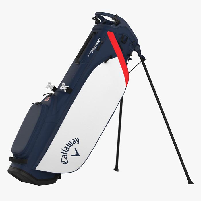 Callaway Hyperlite Zero Stand Bag - Navy/White/Red Flag
