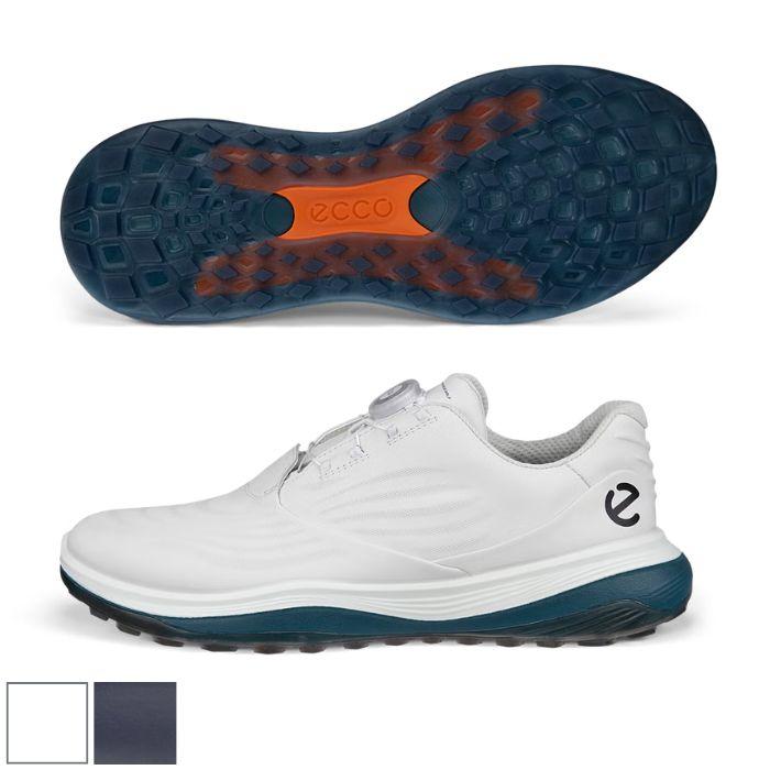 Ecco Golf Lt1 Boa Shoes 7/7.5 /White/Petrol