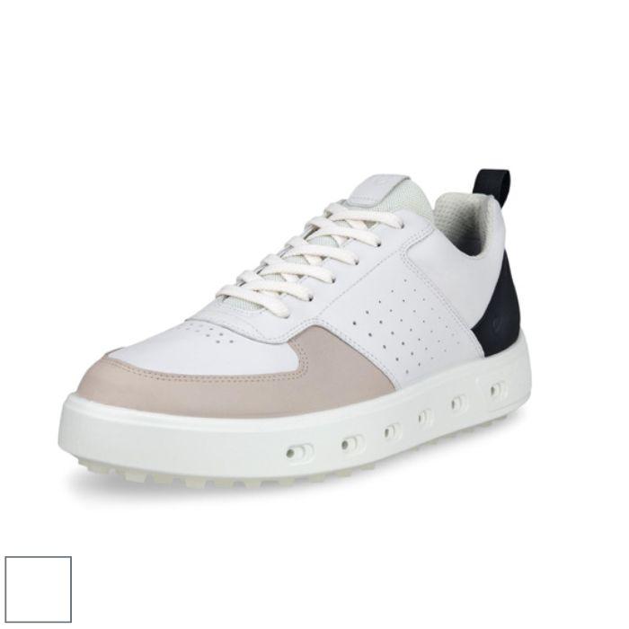 Ecco Golf Street 720 Shoes 8/8.5 /White/Black/Gravel