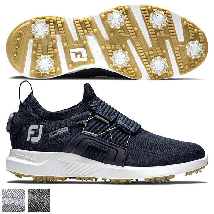 Footjoy Hyperflex Cleated BOA Shoes-Previous Season Style 11.0/Charcoal/Gray/White /M
