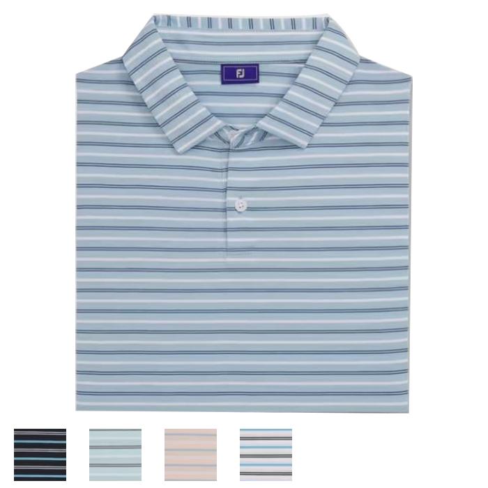 FootJoy Athletic Fit Multi-Stripe Jersey L/Shell Pink