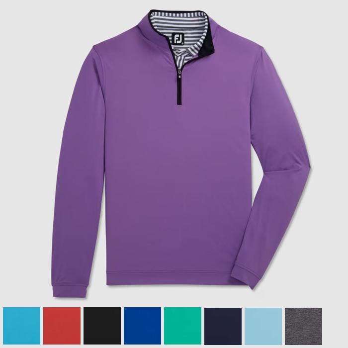 FootJoy Lightweight Solid Mid-Layer S/Heather Charcoal