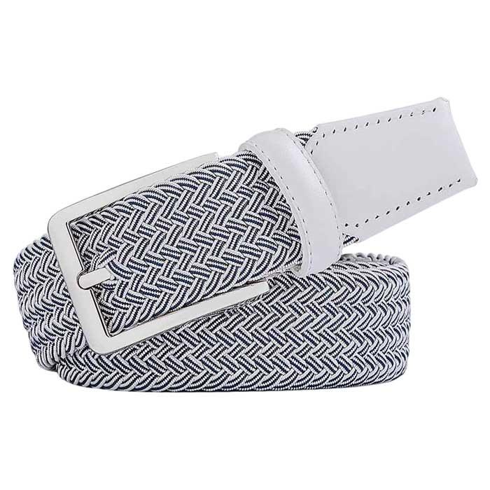 Ghost Golf PAUL Braided Belt 42/Off White/Navy