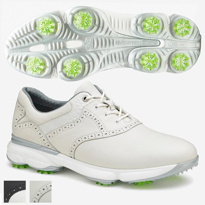 Johnston and Murphy XC4 GT1-Luxe Shoes 8.0/White/Navy Waterproof Full Grain
