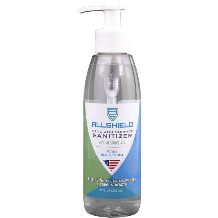 AllShield Gel Hand and Surface Sanitizer 8 oz 8 oz