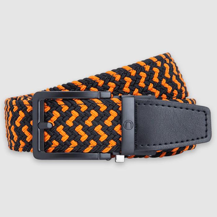 Nexbelt Braided Orange & Black 1 3/8 Strap Golf Belt Orange/Black