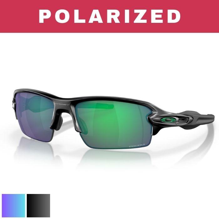 Oakley Flak 2.0 Low Bridge Fit Prizm Polarized Sunglasses S /Prizm Black Polarized Lenses/Polished Black Frame