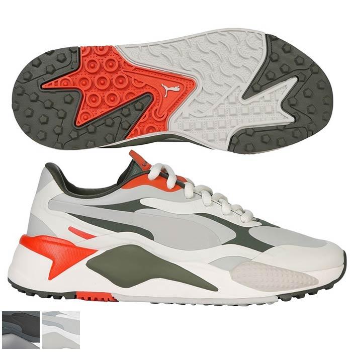 PUMA RS-G Golf Shoes 8.5/Puma White/Quiet Shade/Quarry