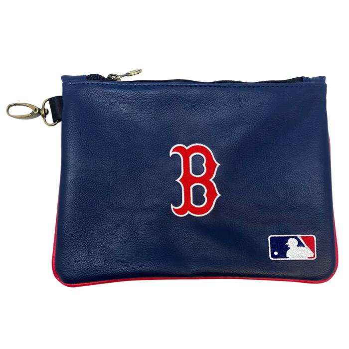 Boston Red Sox Studio Premium Zip Tote (Navy/Red) Navy/Red