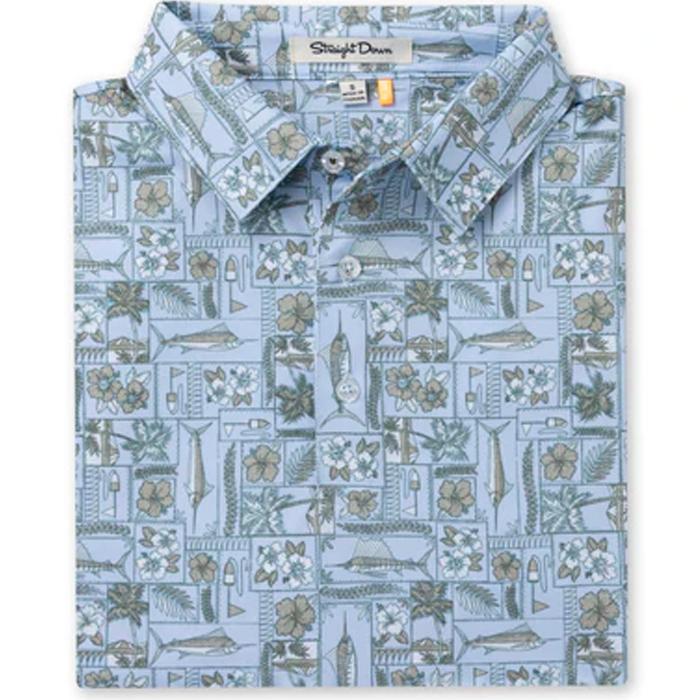 Straight Down Sam's Seafood Polo - Powder S