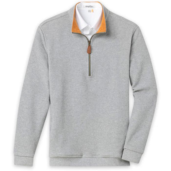 Straight Down Major Quarter Zip - Light Charcoal S