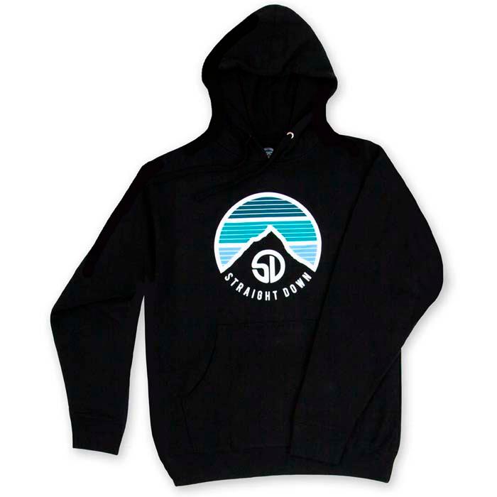 Straight Down Landscape Hoodie - Black L