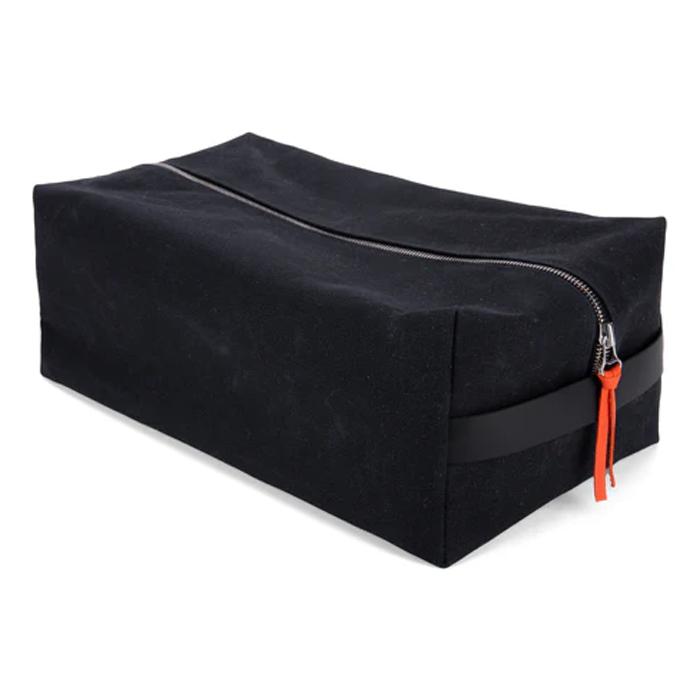 Seamus Black Waxed Canvas Shoe Bag