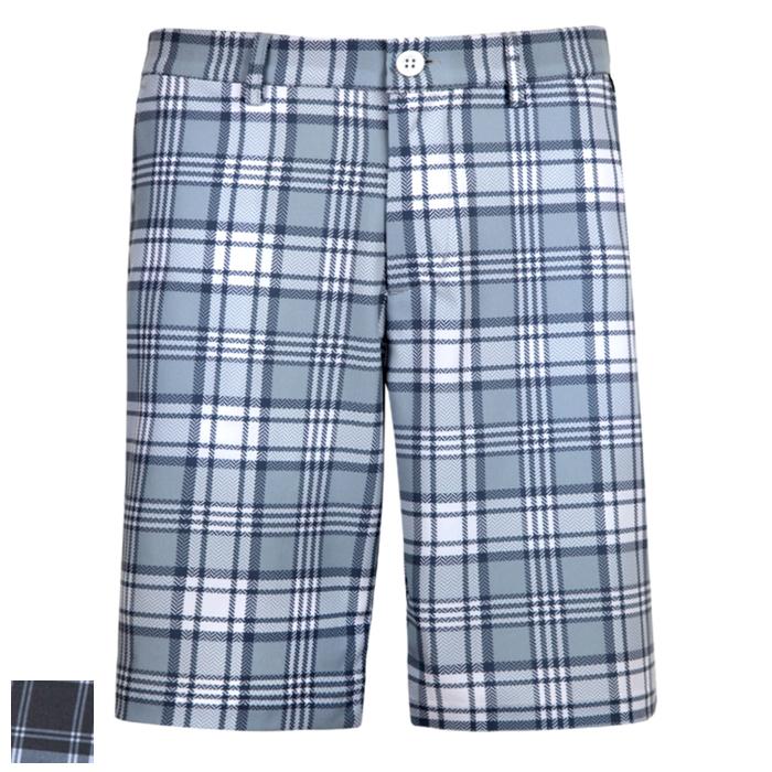 Tattoo Golf Plaid Cool-Stretch Men's Golf Shorts 32/Black