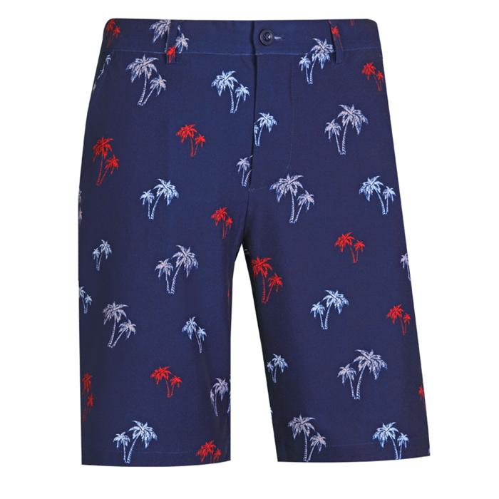 Tattoo Golf Palm Tree Cool-Stretch Men's Golf Shorts 30/Blue