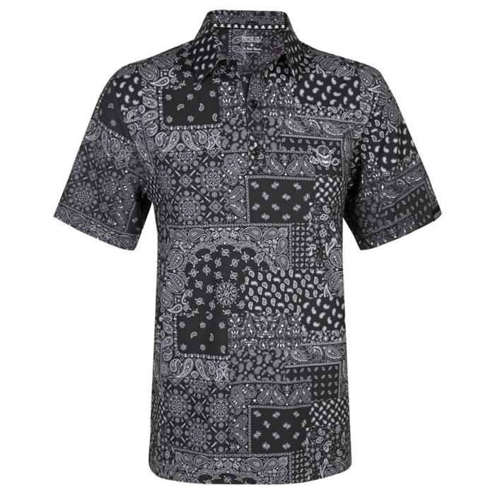 Tattoo Golf Hustler Cool-Stretch Men's Golf Shirt (Black) L/Black