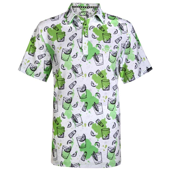 Tattoo Golf 19th Hole Cool-Stretch Men's Golf Shirt (Green) M