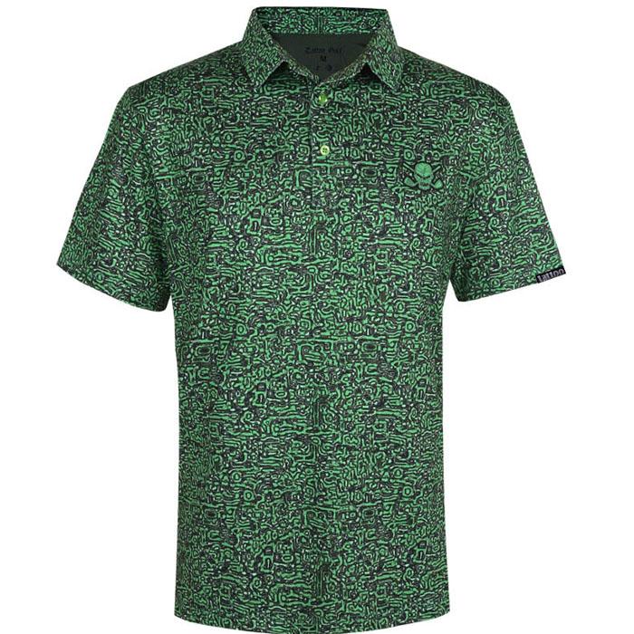 Tattoo Golf Summertime Cool-Stretch Men's Golf Shirt (Green) L