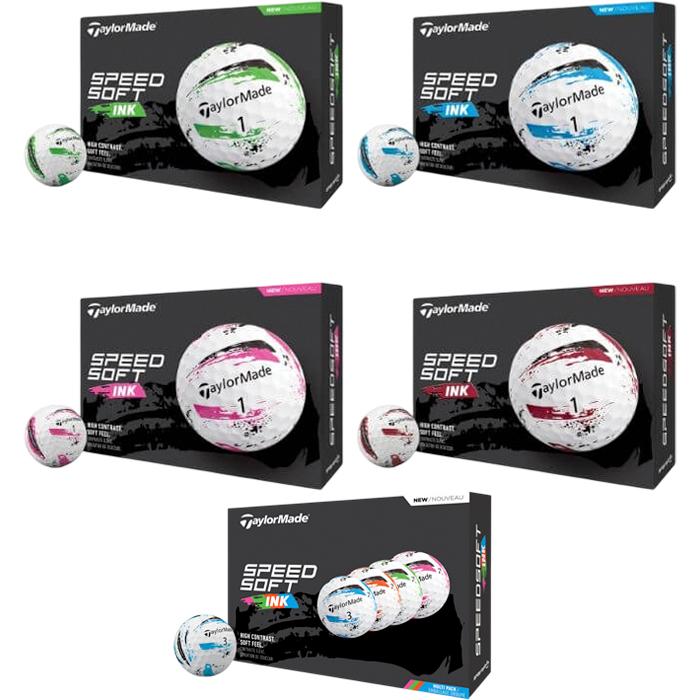 TaylorMade SpeedSoft Ink Golf Balls Blue