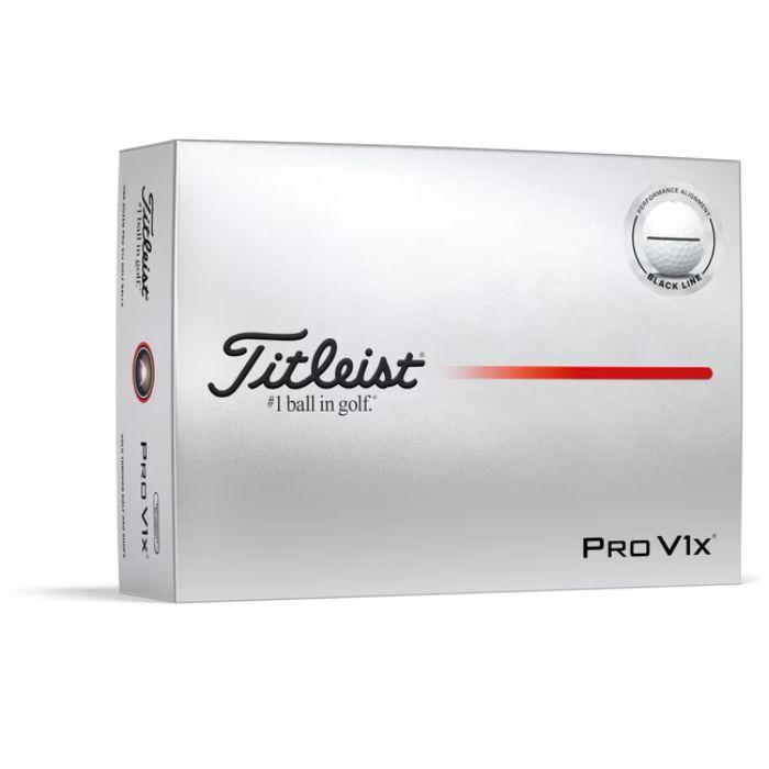 Titleist 2025 Pro V1x Performance Alignment Golf Balls Black