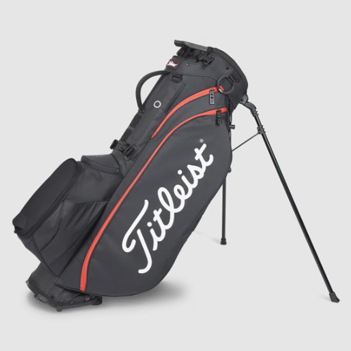 Titleist Players 5 Stand Bag - Black/Black/Red