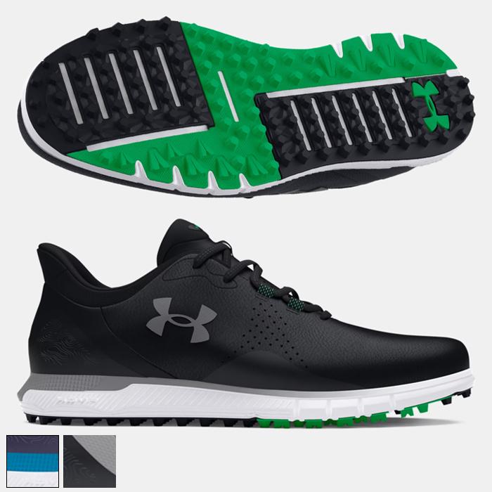 Under Armour Drive Fade Spikeless Golf Shoes 12.5/White/Capri/Midnight Navy