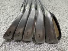USED RH Men's DTT Plus 3,4,5,7,L Titanium Irons, Steel Gold Plus Shaft, Restored