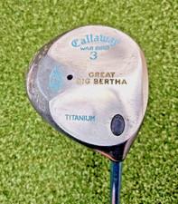 Callaway War Bird Great Big Bertha 3 Wood / RH / Ladies Graphite ~42.75" /jd7013