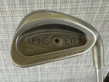 Ping Eye 2 XG Karsten SW, Black Dot, RH, Steel Shaft, Good Condition