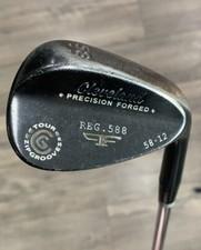 Cleveland Black Precision Forged 588 58 degree Lob Wedge Tour Zip Grooves