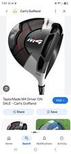 TaylorMade M4 Driver 1-Wood 9.5° Loft Black/Gray/Red/White 1 Club