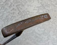 Vintage Acushnet Bullseye O-SET U 6 P Putter 36” Leather Grip RH