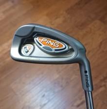 Ping i10 7 Iron RH Black Dot Demo Stiff Steel Shaft Length. Pre-owned