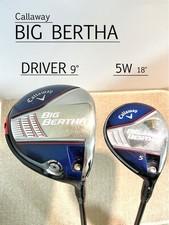 Callaway BIG BERTHA 2014 Driver 9° Fairway Wood 5W 18° Set Diamana W60 S Flex RH