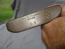 Vtg John W Mahoney Bath Ohio D3 Putter Right Handed Needs Grip VGC Club 35"