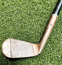 Vintage Professional Compressed Bevel Toe 5 Iron All Original w Leather /sa7948