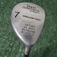Nickent Super Concorde Shallow Face 7 Wood 24* Graphite Regular Flex RH 42¨