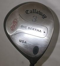 Callaway Big Bertha 3 Wood S2H2 - RCH 90 RH Firm Flex Graphite Shaft