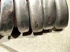 Warrior Custom Golf Iron Set 3-6 + PW Regular Graphite Shafts NEW GRIPS