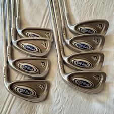 Ping i5 IRON SET BLACK DOT 3-P EXCELLENT CONDITION STEEL SHAFT SEE MEASUREMENTS