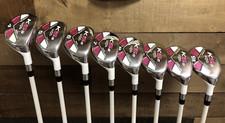 USED Right Senior Womens Majek Golf White Hybrid Set 4-SW Lady Flex 132-KMT5