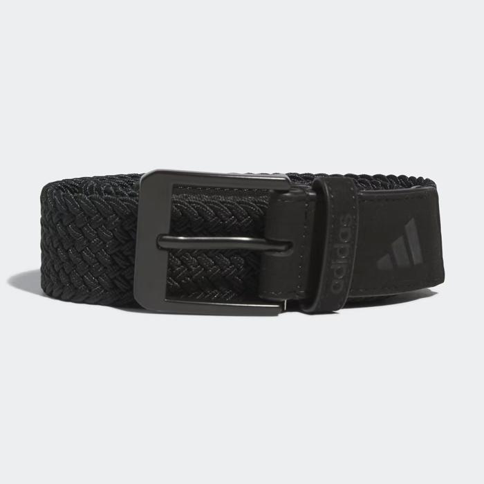 adidas Braided Stretch Belt - Black S/M